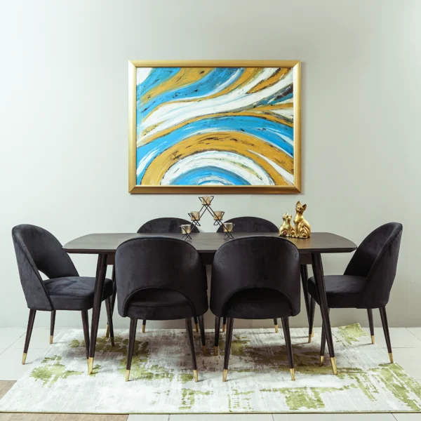 Cloud Dining Table with 6 Chairs
