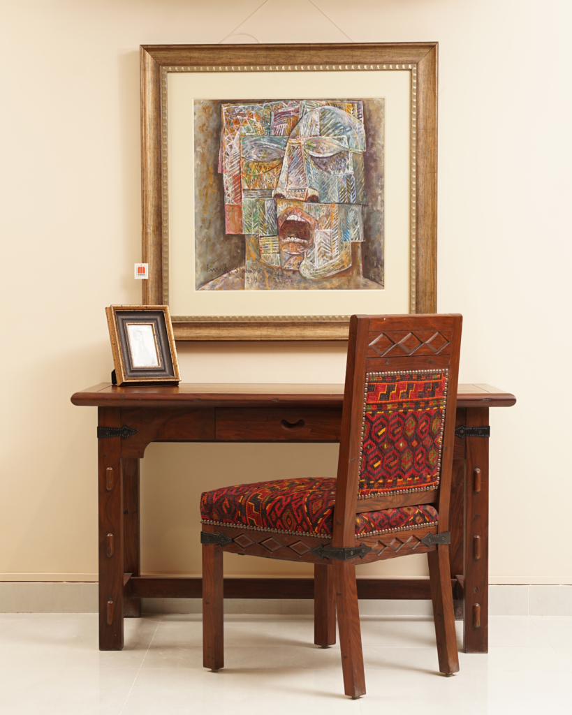 Rustic Writing Table with Chair | Mohkam Furnishers