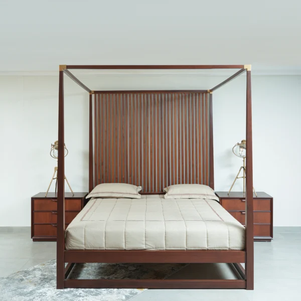HM Poster Bed with 2 Side Tables
